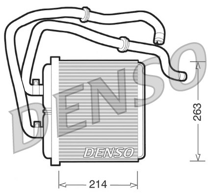 DENSO DRR12003 Scambiatore calore, Riscaldamento abitacolo-Scambiatore calore, Riscaldamento abitacolo-Ricambi Euro