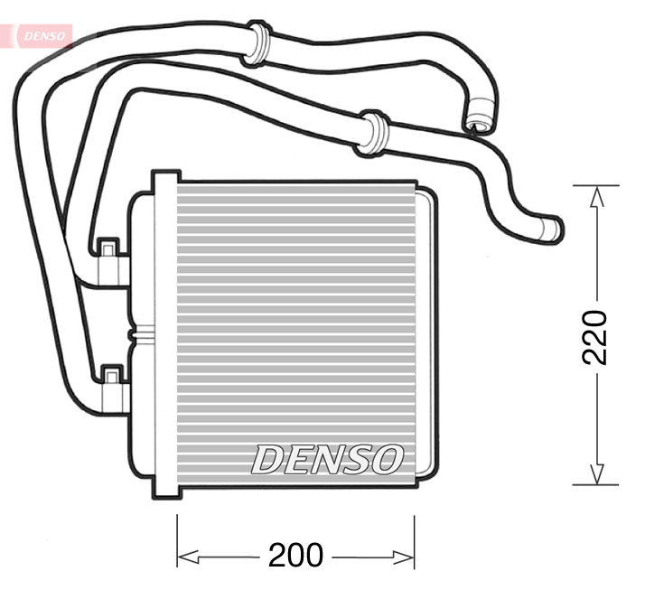 DENSO DRR12003 Scambiatore calore, Riscaldamento abitacolo