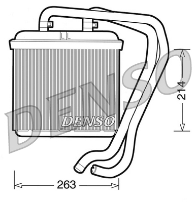 DENSO DRR12004 Scambiatore calore, Riscaldamento abitacolo