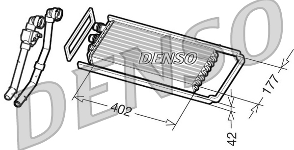 DENSO DRR12101 Scambiatore calore, Riscaldamento abitacolo