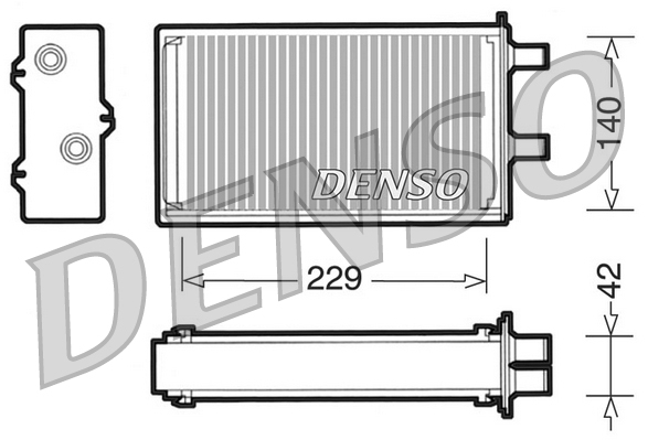 DENSO DRR13001 Scambiatore calore, Riscaldamento abitacolo