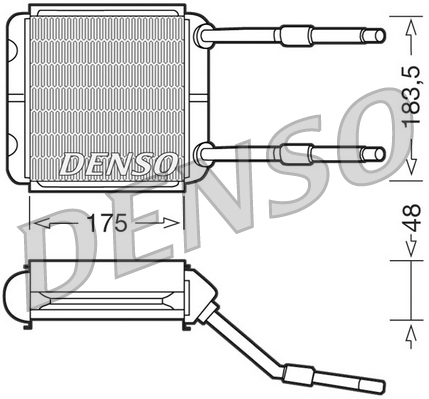 DENSO DRR20001 Scambiatore calore, Riscaldamento abitacolo