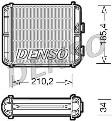 DENSO DRR20003 Scambiatore calore, Riscaldamento abitacolo-Scambiatore calore, Riscaldamento abitacolo-Ricambi Euro