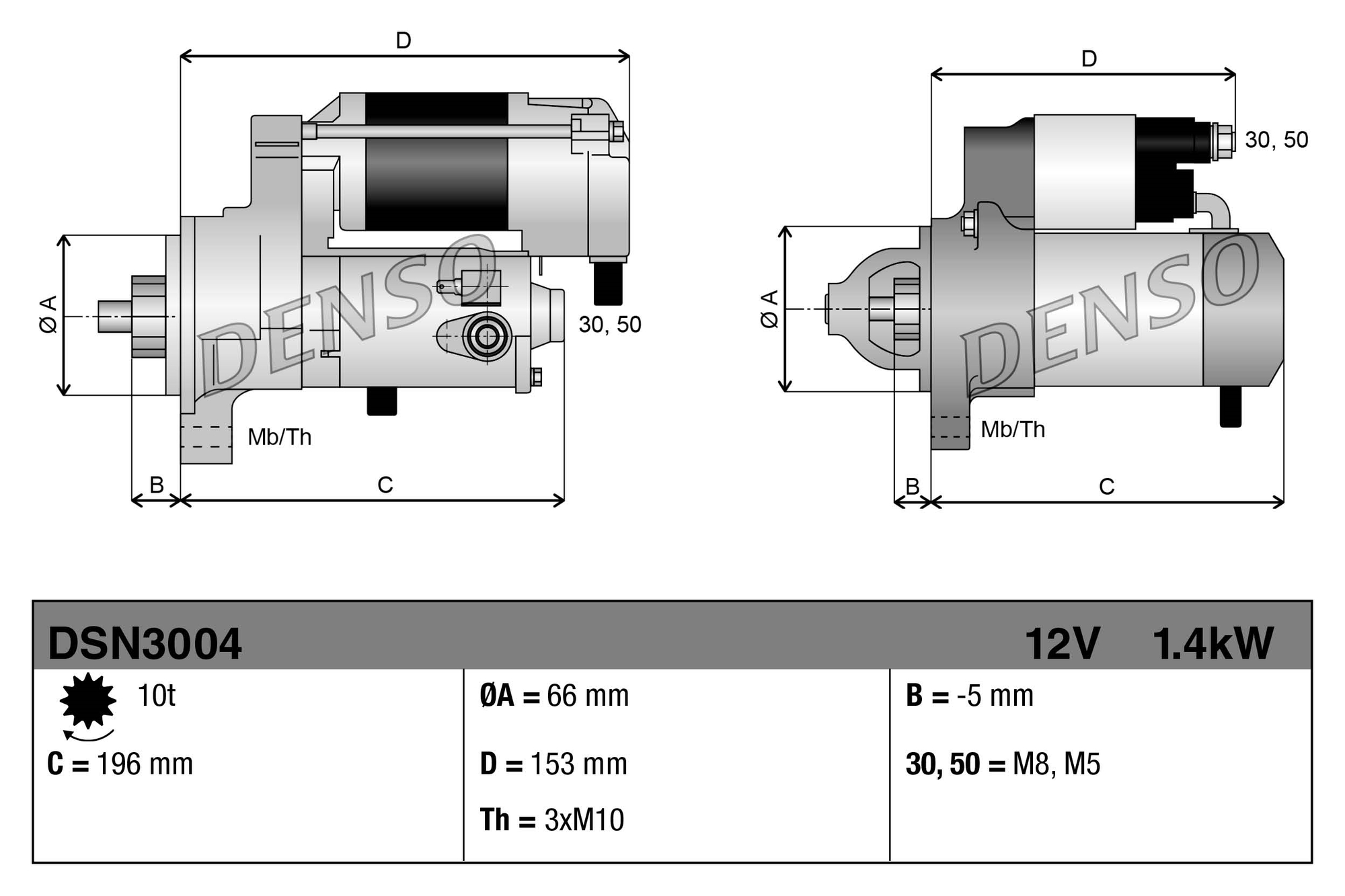 DENSO DSN3004 стартер