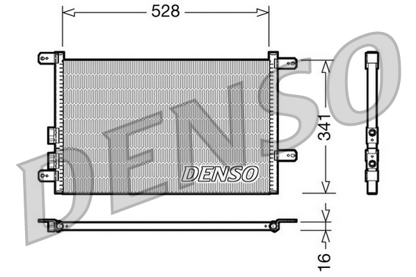 DENSO DCN01003 Condenser, air conditioning for ALFA ROMEO