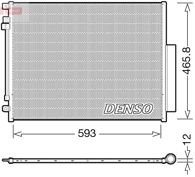 DENSO DCN01005 Condenser, air conditioning for ALFA ROMEO