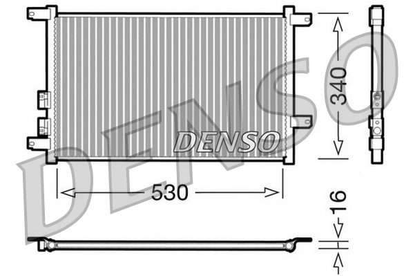 DENSO DCN01011 Condenser, air conditioning for ALFA ROMEO