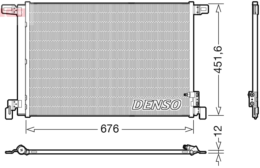 DENSO DCN02008 Condenser,...
