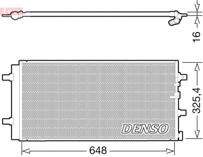 DENSO DCN02021 Condenser, air conditioning