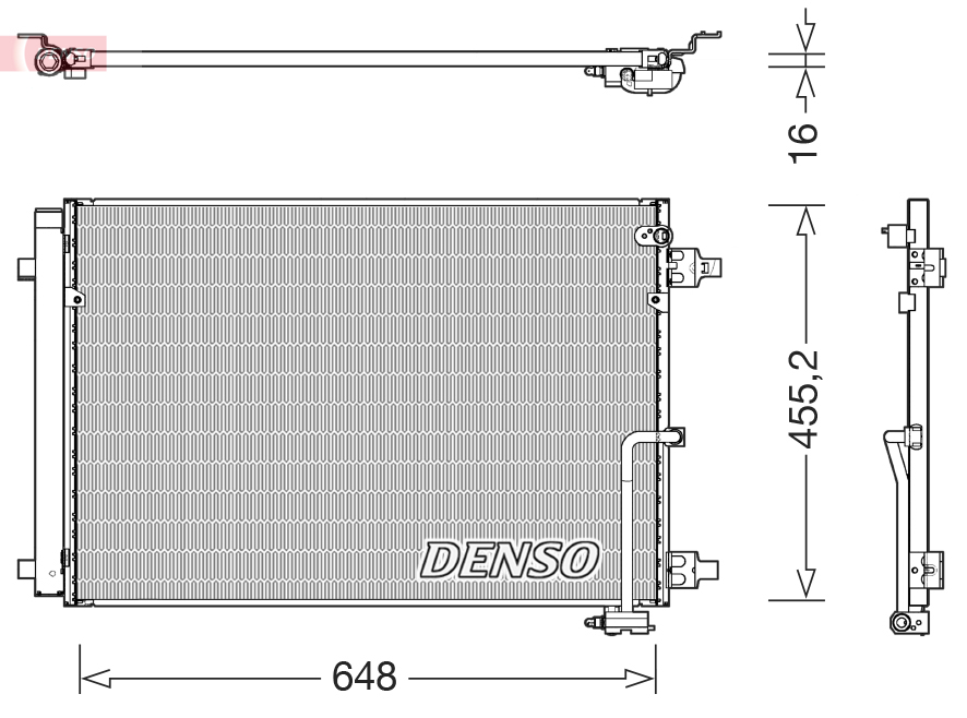 DENSO DCN02045 Condenser, air conditioning for AUDI