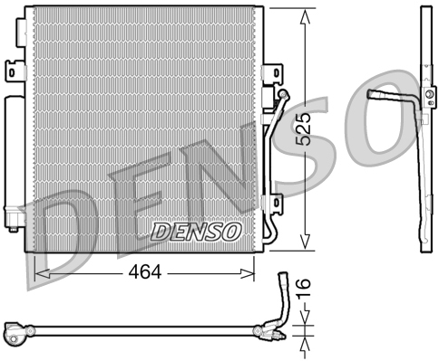 DENSO DCN06011 Condenser,...