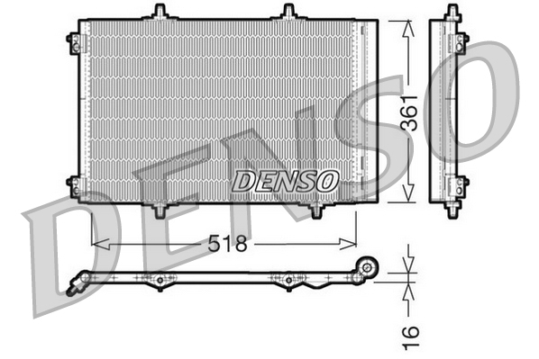 DENSO DCN07013 Condenser,...