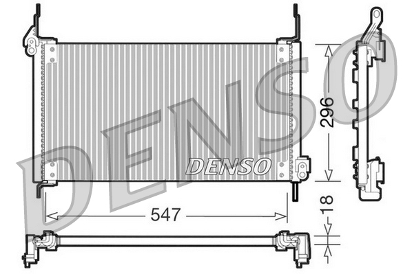 DENSO DCN09016 Condenser, air conditioning for FIAT
