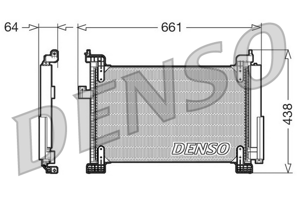 DENSO DCN09085 Condenser, air conditioning for FIAT