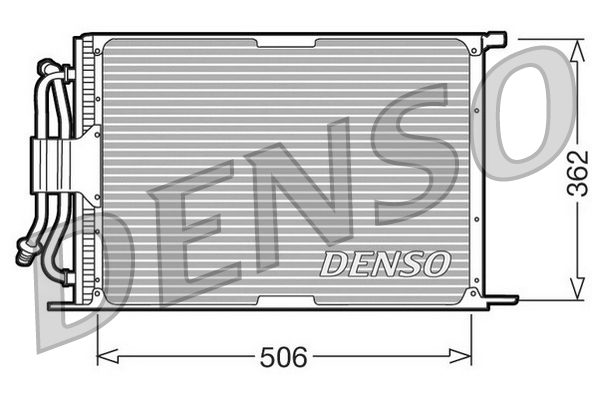 DENSO DCN10005 Condenser, air conditioning for FORD MAZDA