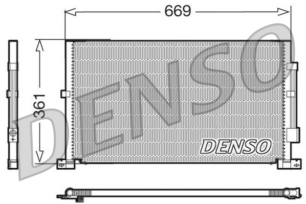 DENSO DCN10012 Condenser, air conditioning for FORD