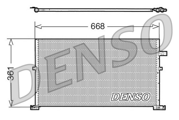 DENSO DCN10013 Condenser, air conditioning for FORD
