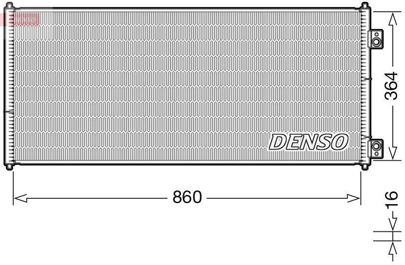 DENSO DCN10032 Συμπυκνωτής,...
