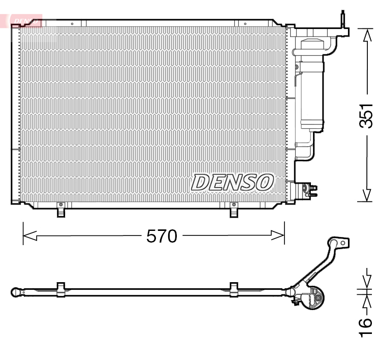 DENSO DCN10035 Condenser, air conditioning
