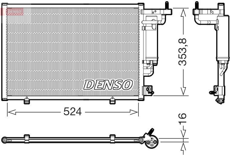 DENSO DCN10059 Condenser,...