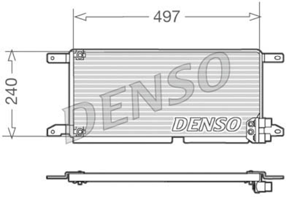 DENSO DCN13009 Condenser, air conditioning for LANCIA