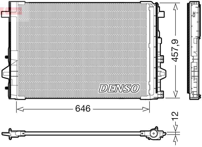 DENSO DCN17059 Condenser,...
