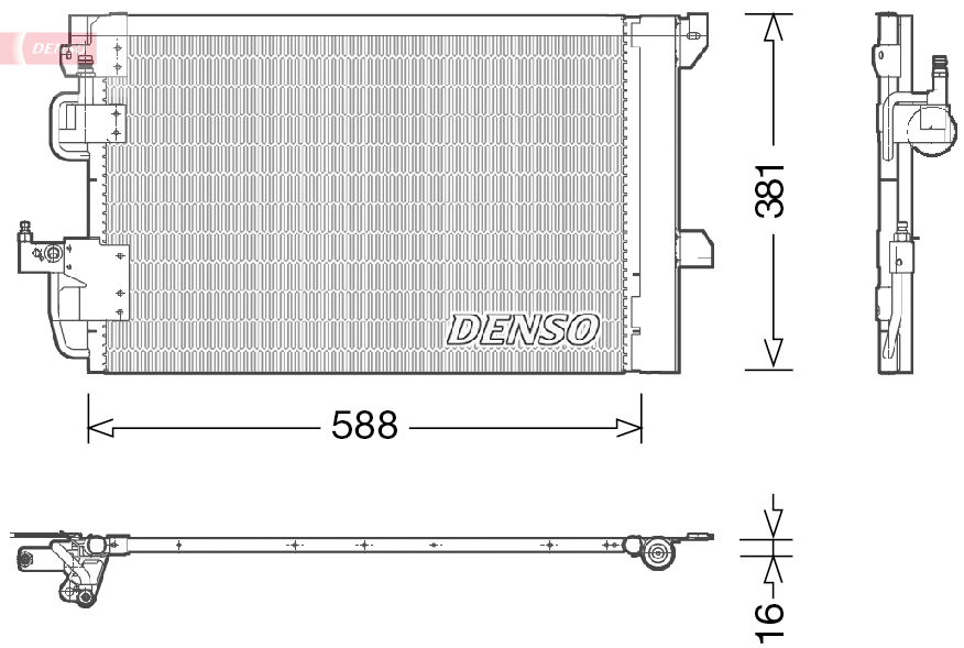 DENSO DCN20007 Condenser,...