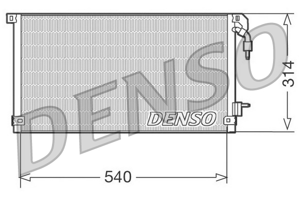 DENSO DCN21003 Condenser, air conditioning for PEUGEOT
