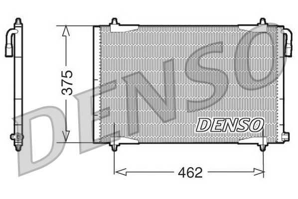 DENSO DCN21006 Condenser, air conditioning for PEUGEOT