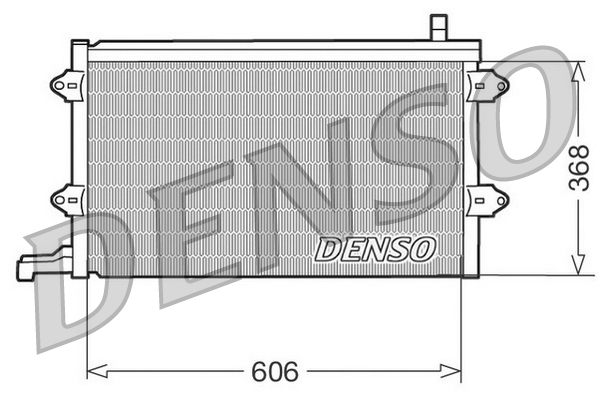 DENSO DCN32003 Condenser, air conditioning for VW