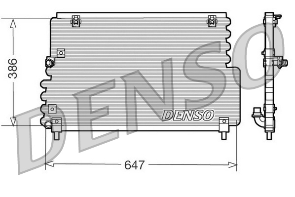 DENSO DCN33004 Condenser, air conditioning for VOLVO
