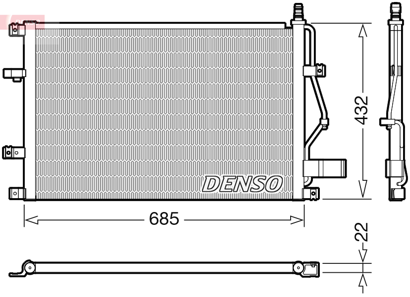 DENSO DCN33013 Συμπυκνωτής, σύστ. κλιματισμού for VOLVO