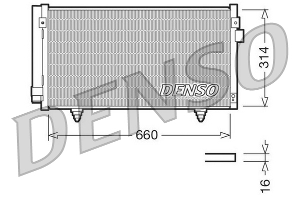DENSO DCN36003 Condenser, air conditioning for SUBARU