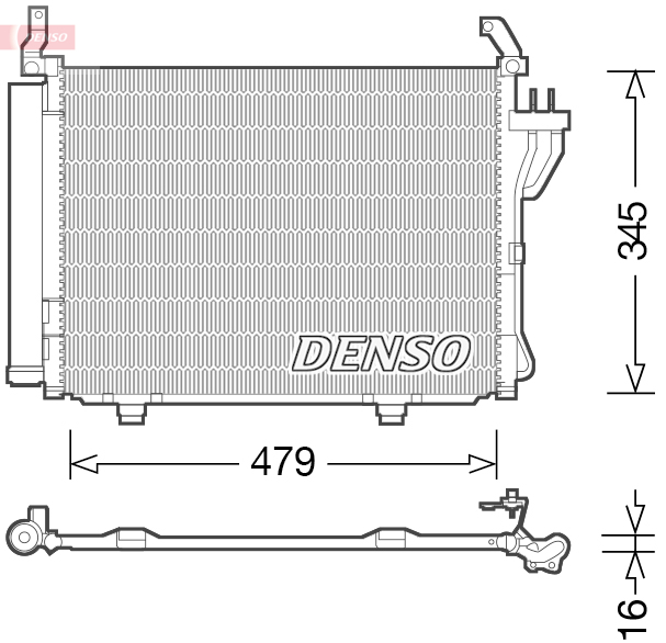 DENSO DCN41002 Συμπυκνωτής, σύστ. κλιματισμού for HYUNDAI