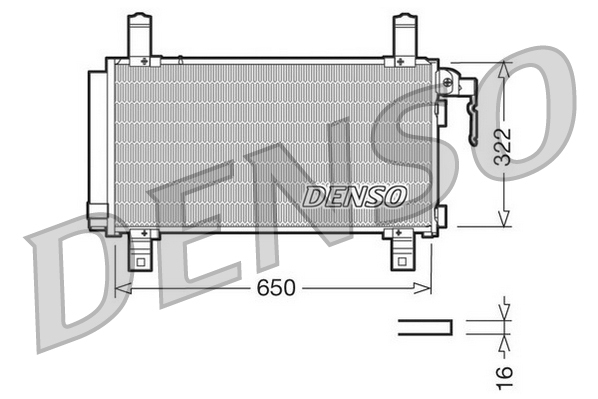 DENSO DCN44006 Condenser, air conditioning for MAZDA