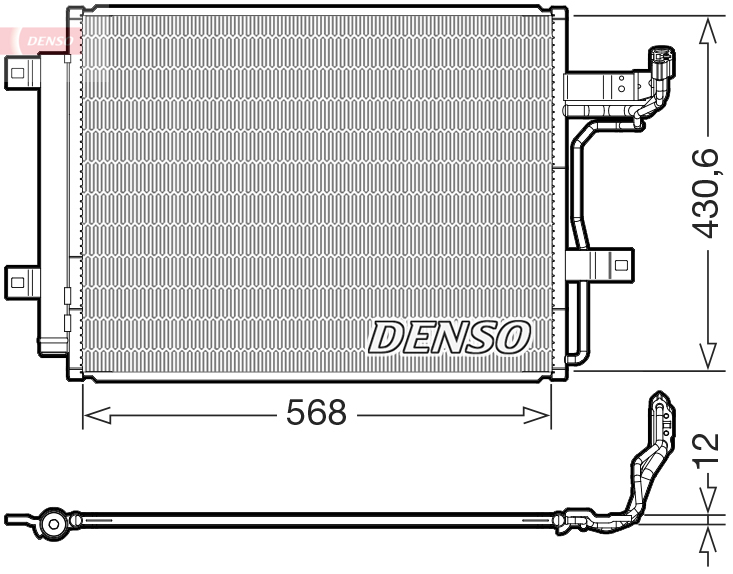 DENSO DCN44019 Condenser,...