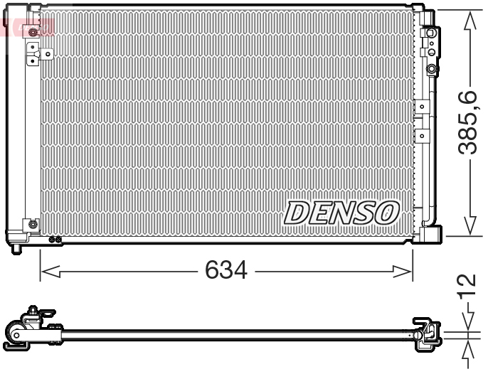 DENSO DCN46038 Condenser, air conditioning for INFINITI