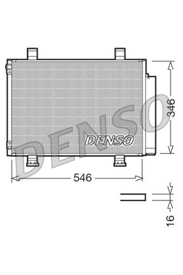 DENSO DCN47001 Condenser, air conditioning for SUZUKI