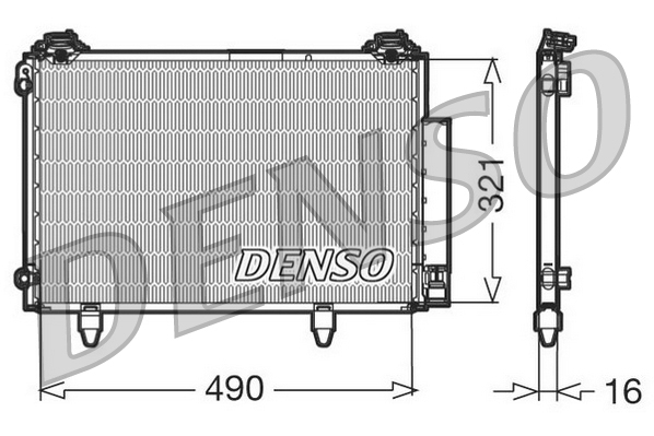 DENSO DCN50002 Συμπυκνωτής, σύστ. κλιματισμού for TOYOTA