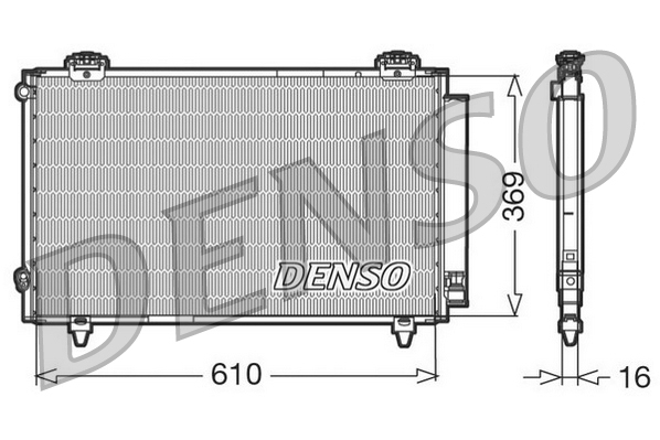 DENSO DCN50008 Condenser, air conditioning for TOYOTA