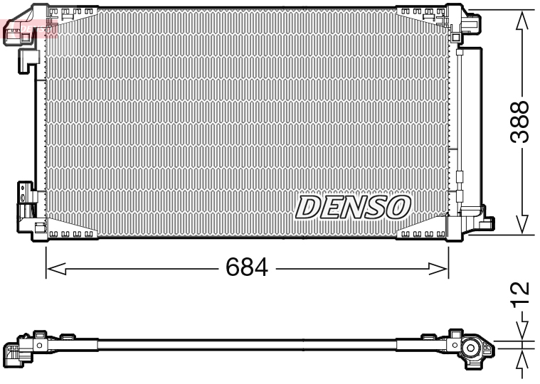 DENSO DCN50119 Συμπυκνωτής,...