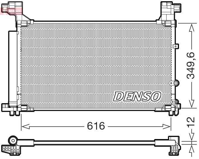 DENSO DCN50132 Condenser, air conditioning for LEXUS