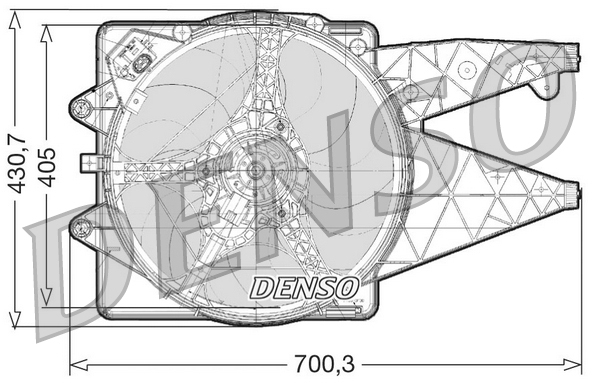 DENSO DER01020 Fan, engine...