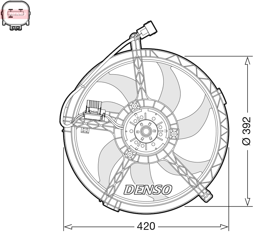 DENSO DER05009 Fan, engine...