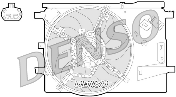 DENSO DER09053 Fan, engine cooling