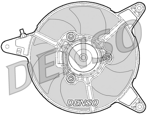 DENSO DER09095 Βεντιλατέρ, ψύξη κινητήρα for AUTOBIANCHI FIAT LANCIA