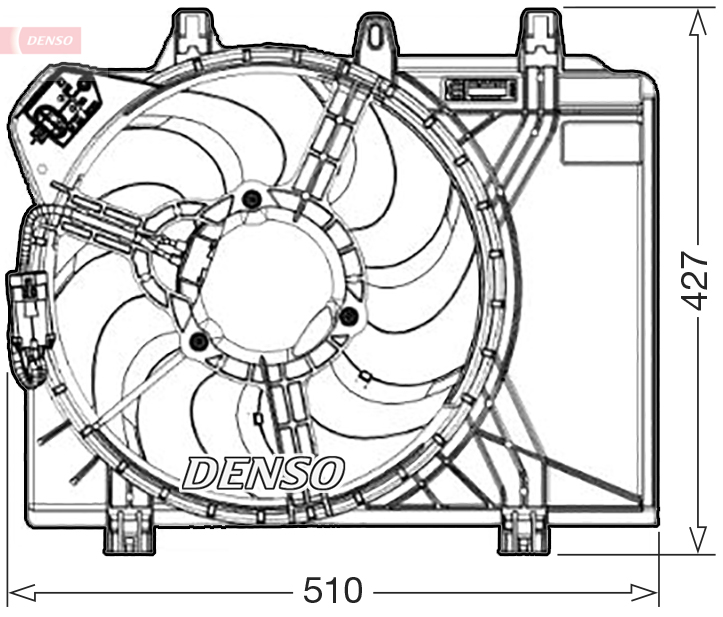 DENSO DER09312 Fan, engine...