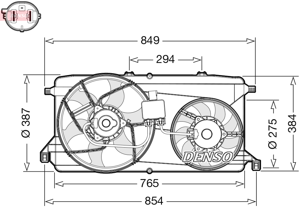 DENSO DER10009 Fan, engine...