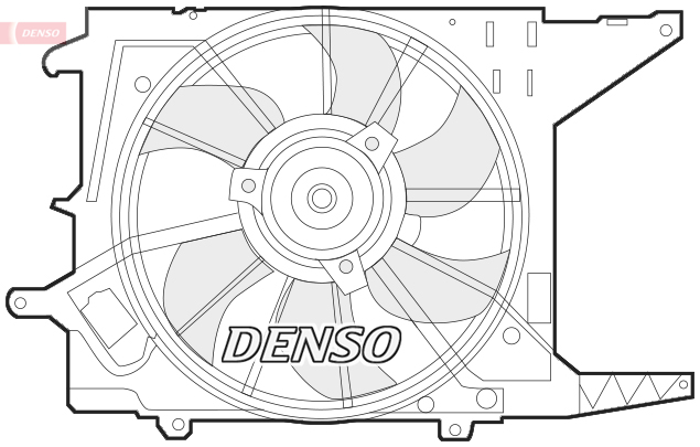 DENSO DER37003 Βεντιλατέρ, ψύξη κινητήρα for DACIA RENAULT