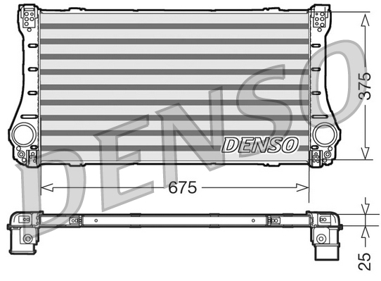 DENSO DIT50005 Ψυγείο αέρα υπερπλήρωσης for TOYOTA